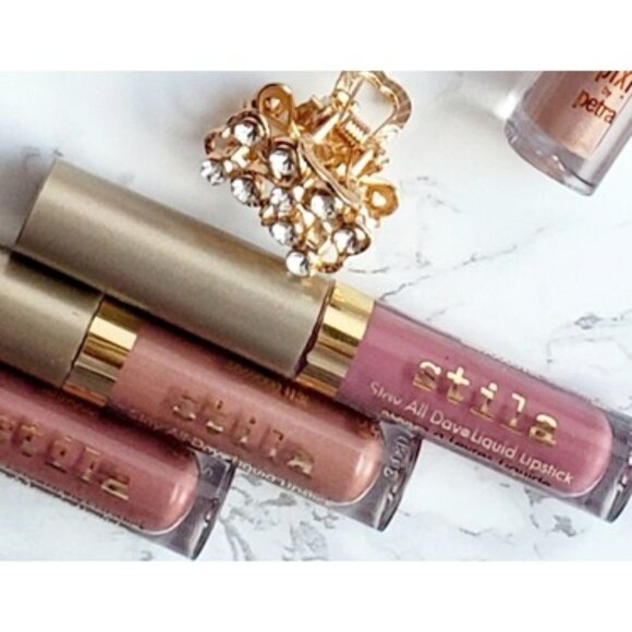 Lot of 2, Stila-Liquid Eyeshadow & Mini Stay All Day® Liquid Lipstick - Picture 1 of 10